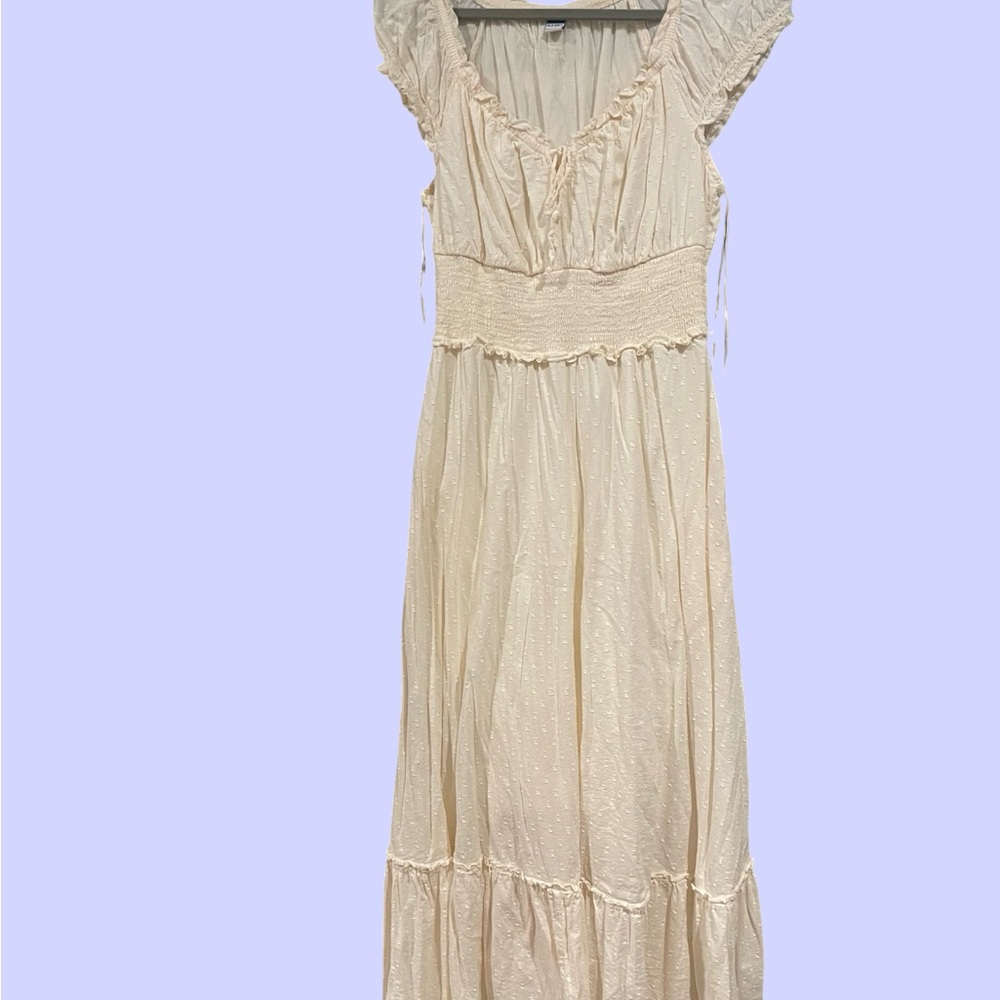 Old Navy Cream Maxi Dress - S